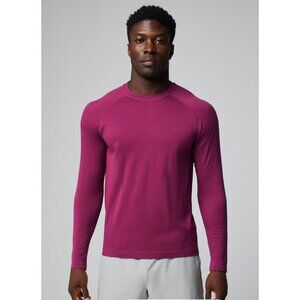 NWT Fabletics The Training Day Long Sleeve Tee Raspberry Large